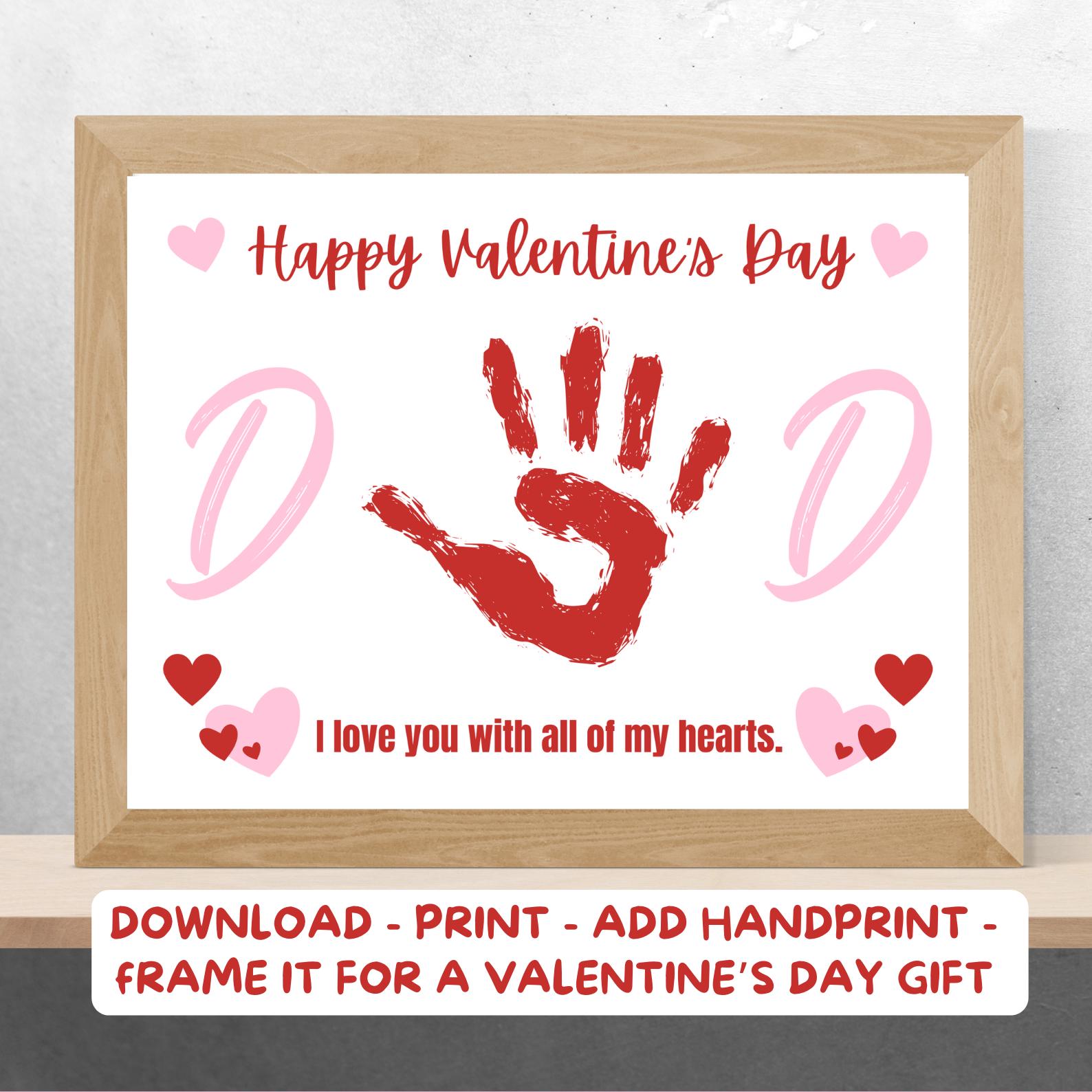 Valentines Day Handprint Art, Love Heart Hands Preschool Daycare ...