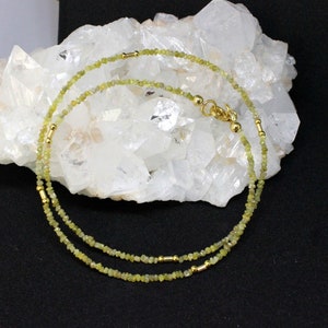 Exclusive Diamond Necklace Raw Natural Diamonds Real Gemstone Necklace Yellow 925 Silver Sparkling Splitter Ladies Necklace Christmas Gift Precious