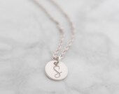 Chain initials 925 - necklace with engraving letters pendant silver necklace silver chain with letters engraving necklace