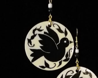 Black Bird Earrings