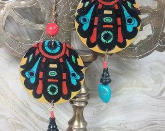 Neo Mayan Earrings