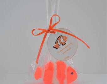 Clown Fish Soap, School Valentines Soap, Valentine Soap, Amor y Amistad Soap, Valentine Kids Soap, Valentine Gift, Valentine Favors