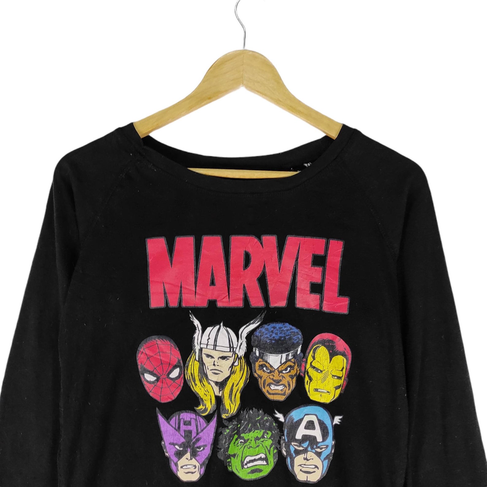 Marvel embroidered sweatshirt Clearance