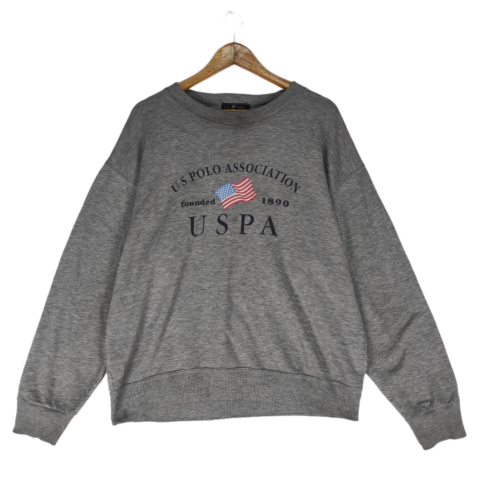 Vintage U.S Polo Uspa rare 1890 big logo spellout sweatshirt | Etsy