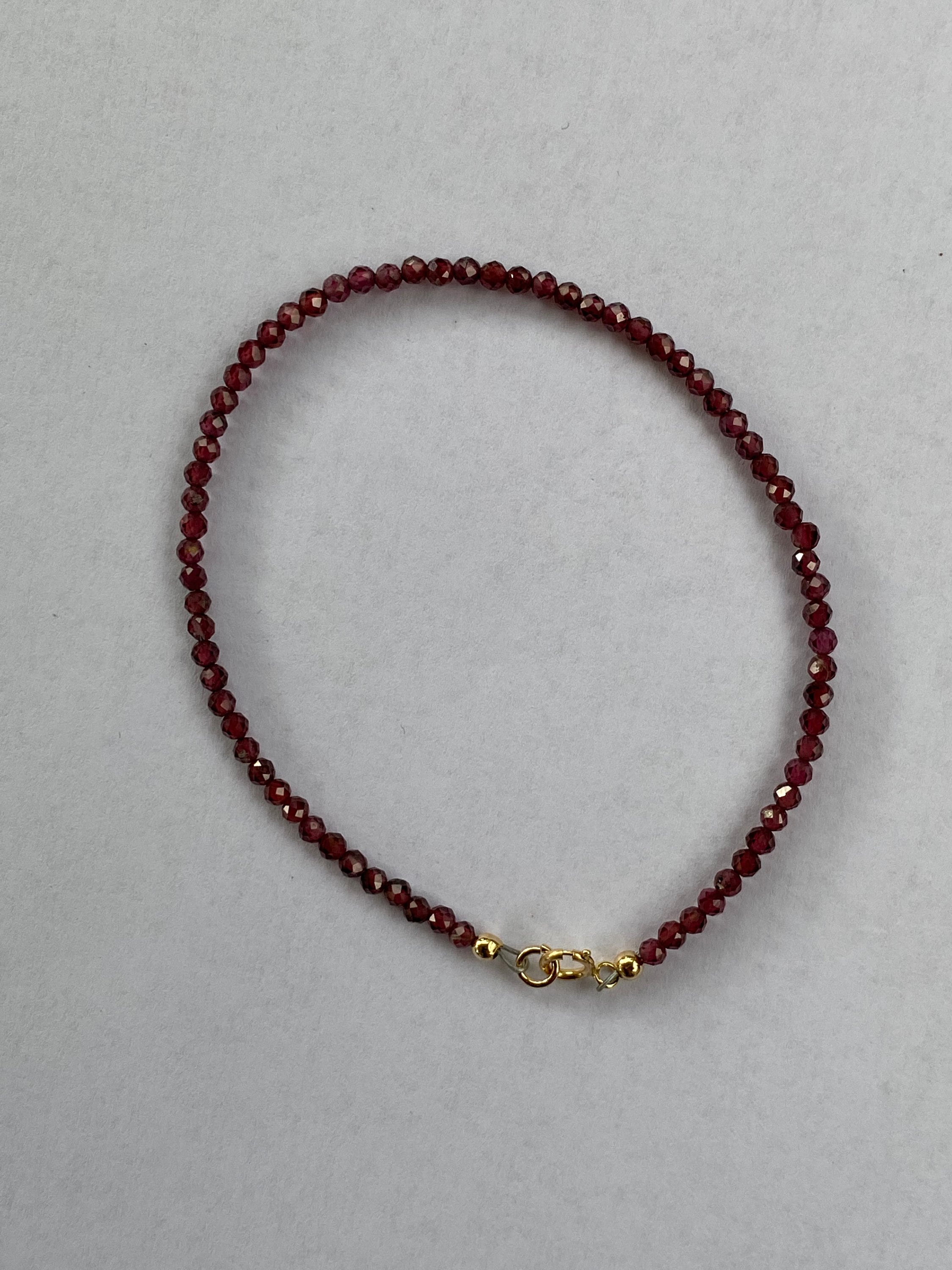 2mm genuine beaded bracelet with sterling silver or Etsy