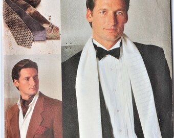 ascot scarf Vintage retro Style 3129 pattern mens tie formal bow tie cummerbund cravat