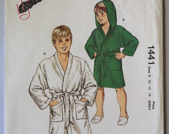 Butterick 5724 Girls Boys Fast /& Easy Robes /& Belts Sewing Pattern Sz 3-8