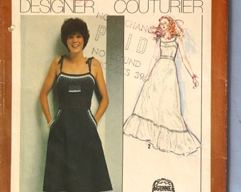 Simplicity 9335.  Gunne Sax dress pattern.  Vintage 1979 Gunne Sax bridal dress, sundress pattern.  SZ 10
