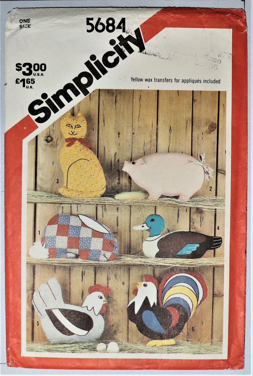 5684 Sewing Pattern Pants
