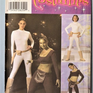 Simplicity 4433.  Star Wars costume pattern.   Misses and child Padme Amadala Battle costume pattern.  Child S-L/Adult XS-L.  Uncut