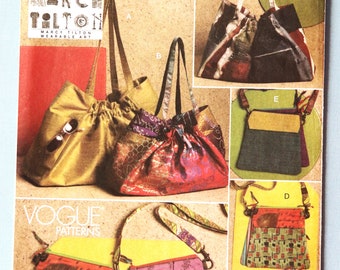 Vogue 8590.  Totes and handbags pattern.  Marci Tilton totes and handbags pattern.  Uncut