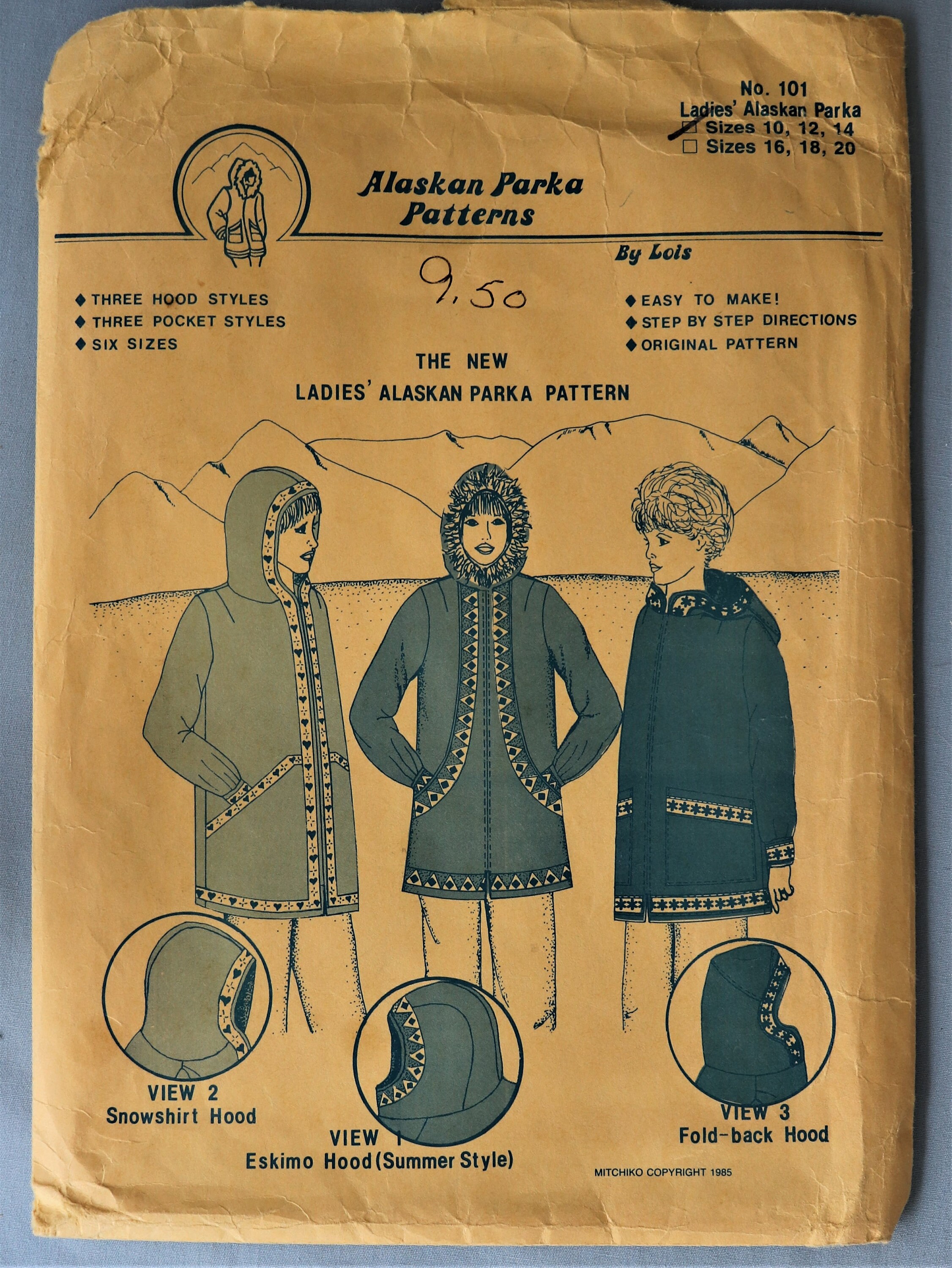 Alaska Parka Pattern 101. Ladies Alaskan Parka Pattern. Vintage