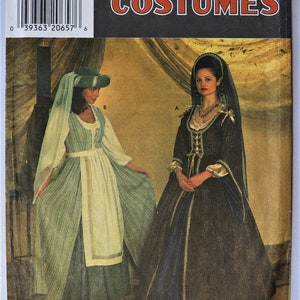 Simplicity 7756.   Renaissance dresses pattern.  Renaissance queen costume pattern.  Ren Fair dresses pattern.