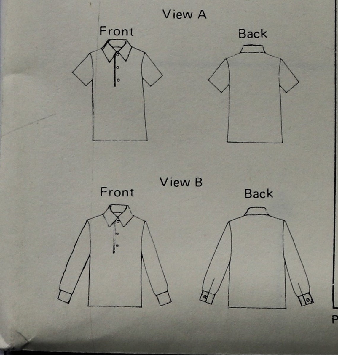 Kwik Sew 704. Men's rugby shirt pattern. Vintage Etsy