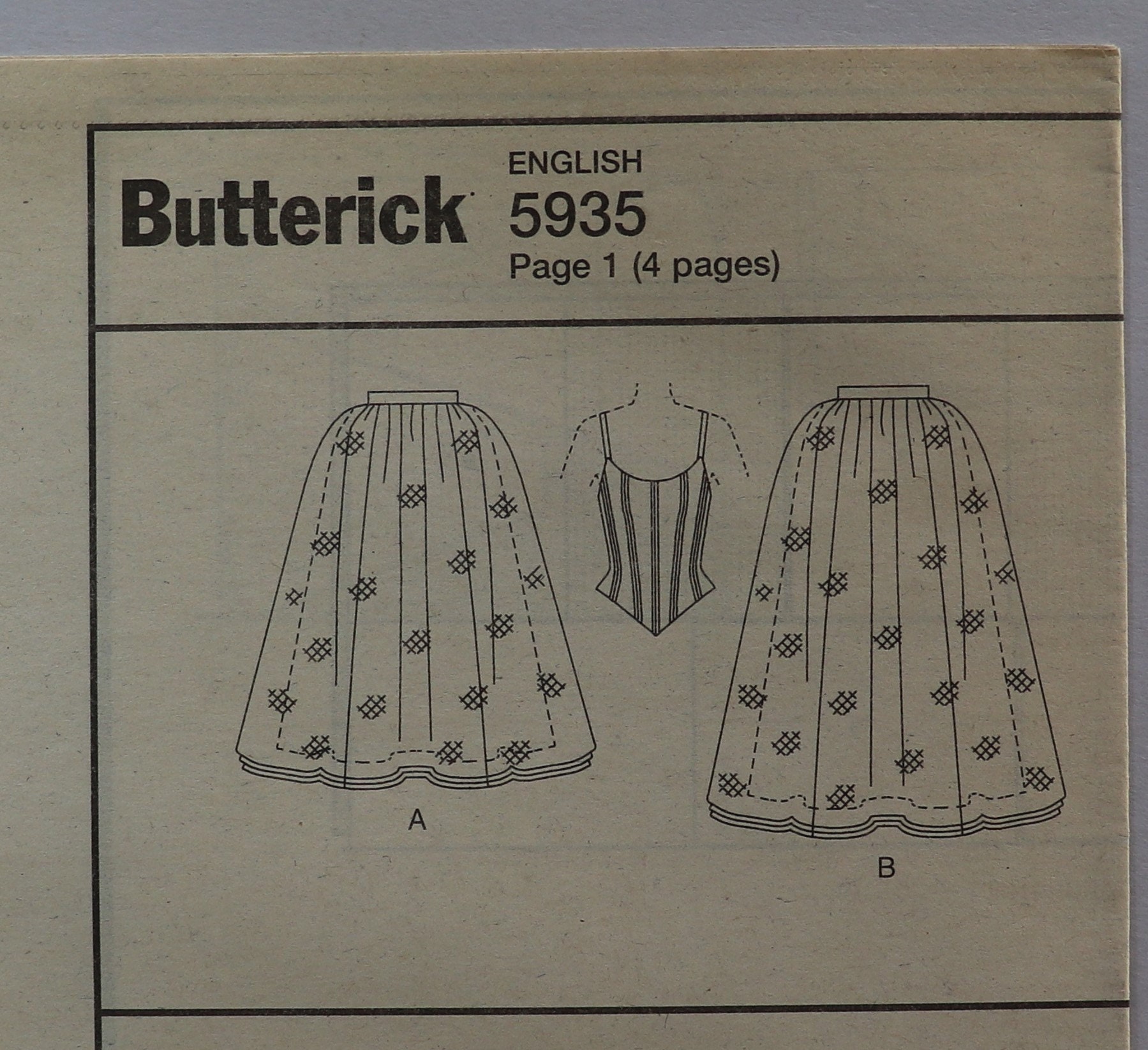 Butterick 5935 Misses' Corset