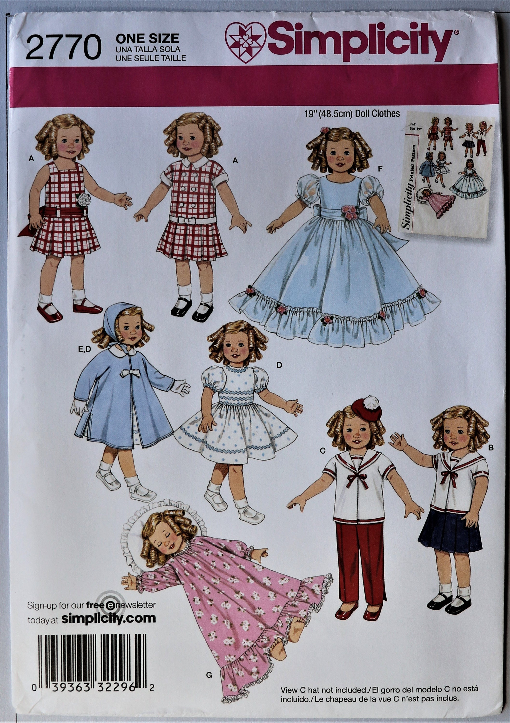 19 inch doll clothes