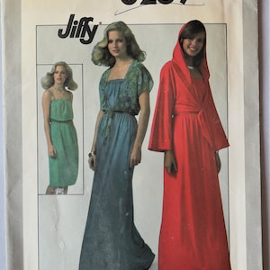 Simplicity 8269.  Misses dress, jacket pattern. Vintage 1977 Jiffy knit dress, jacket pattern. Sundress,  jacket pattern. SZ 12. Uncut
