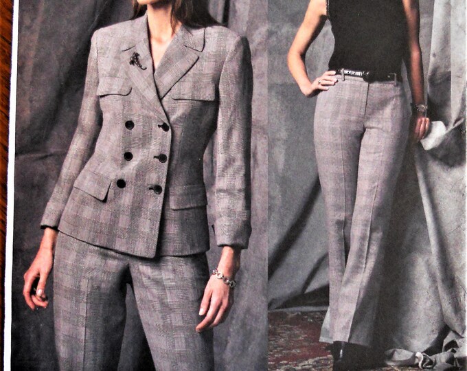 Vogue 2830. Misses Pants Suit Pattern. Anne Klein Vogue American
