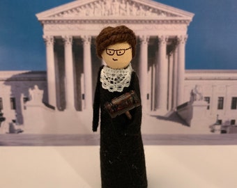 RBG Clothespin Ornament
