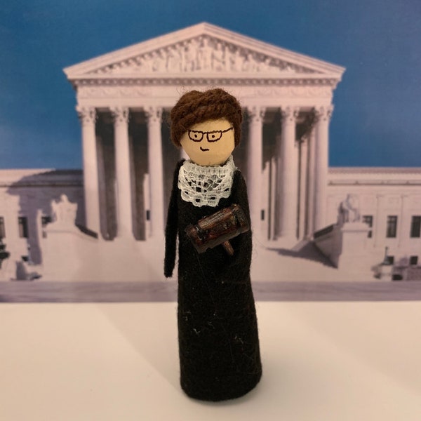 RBG Clothespin Ornament