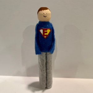 Super Evan Clothespin Ornament