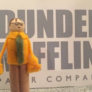 Dwight K Schrute Clothespin Ornament