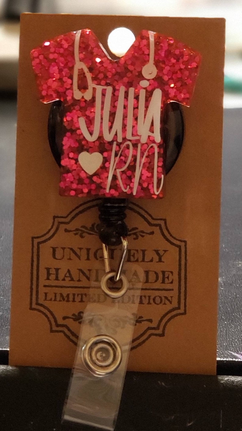 Epoxy/resin Badge Reels made to Order Etsy