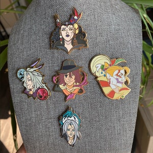 Final Fantasy Villain Enamel Pin Set: Sephiroth, Edea, Kefka, Ardyn & Kuja - Iconic RPG Collectibles