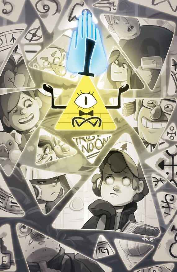 11x17 PRINT Gravity Falls Bill Cipher -  Norway