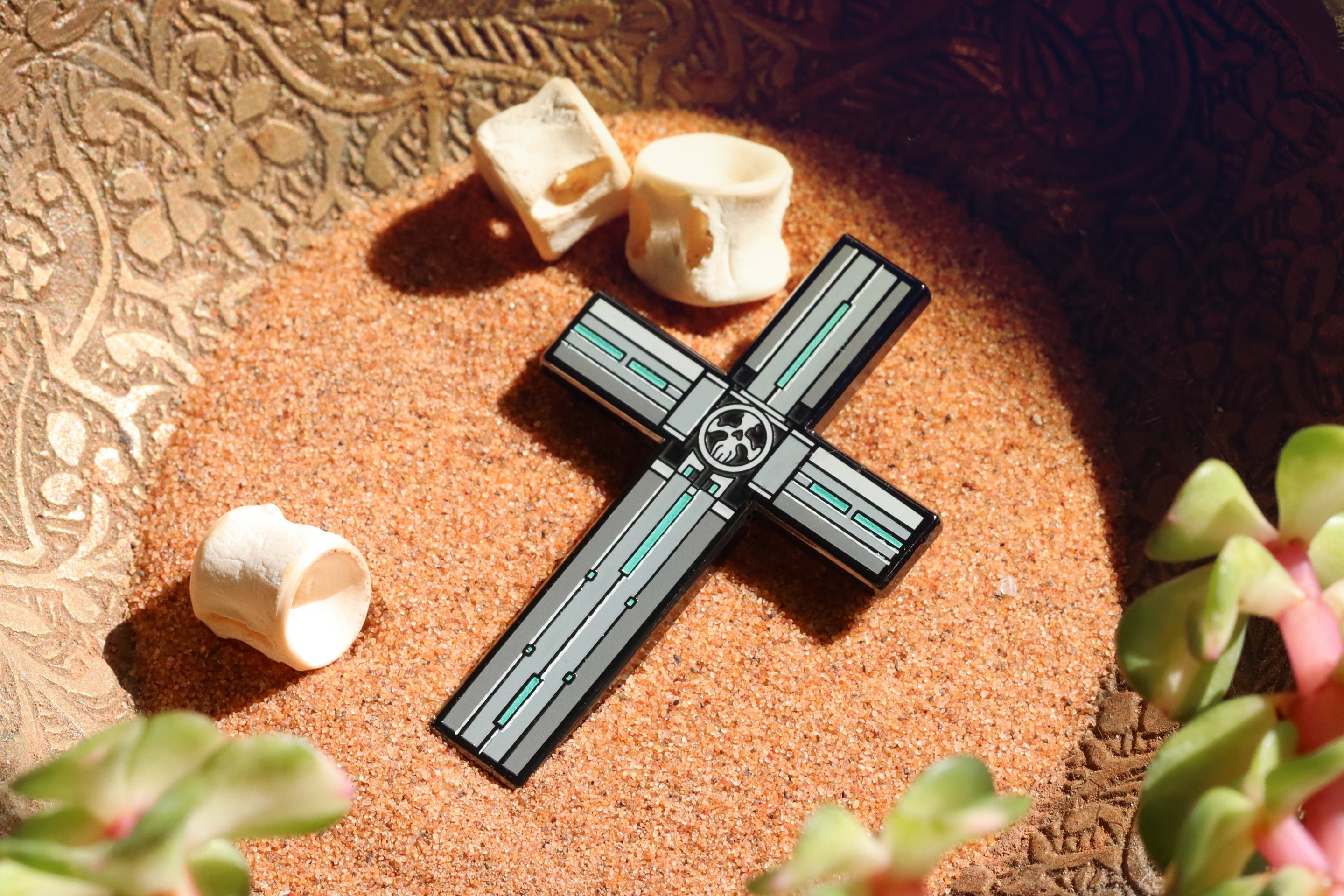 White Rhinestone Rosary Crucifix / Large BLUE Crucifix Pendant / 2 GREEN  Crucifix Cross / Silver Rosary Parts DIY Rosary Making Supplies 