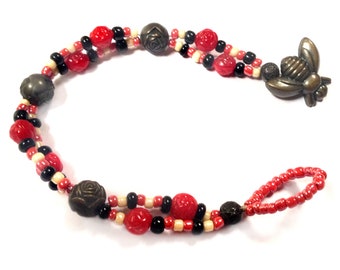 Bumblebee and Roses Bracelet