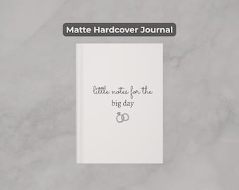"Hochzeitsplaner, mattes Hardcover, Verlobungs-Notizbuch für Sie, Braut als Brautpartygeschenk, zukünftige Mrs