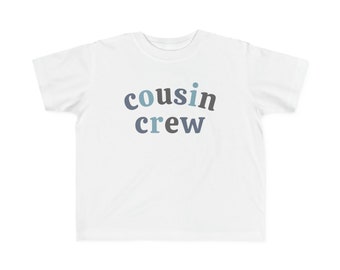 T-shirt pour tout-petit Cousin Crew, chemise pour tout-petit cousin bleu ardoise, t-shirt cousin mignon, cadeau de famille pour tout-petit