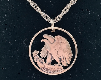Vintage | Jewelry | 946 Walking Liberty Half Dollar Coin Necklace Pendant Gold Pl Genuine Coin Vtg 664156e7dc8a4e28e34d4560
