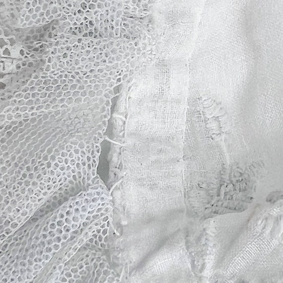 Antique Edwardian Era Baby Bonnet/Cotton Voile an… - image 8