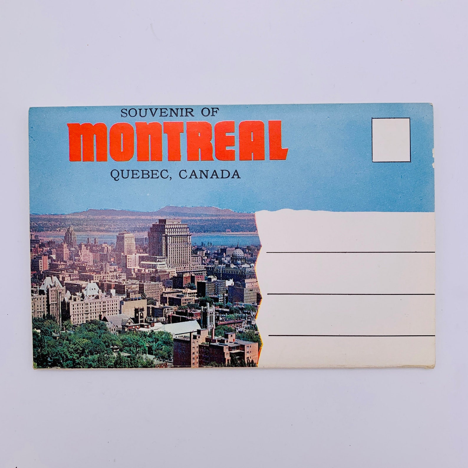 Souvenir Postcard Folder de Montreal Quebec Canadá/1950s Etsy