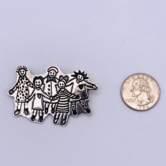 Sterling Silver Save-the-Children Brooch/Pin EFS … - image 7