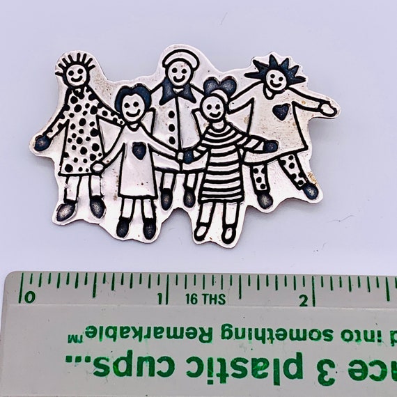 Sterling Silver Save-the-Children Brooch/Pin EFS … - image 6