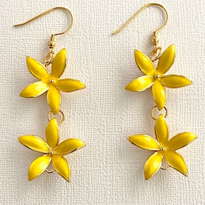 Yellow flowers Earrings Two variations. Hypoallergenic