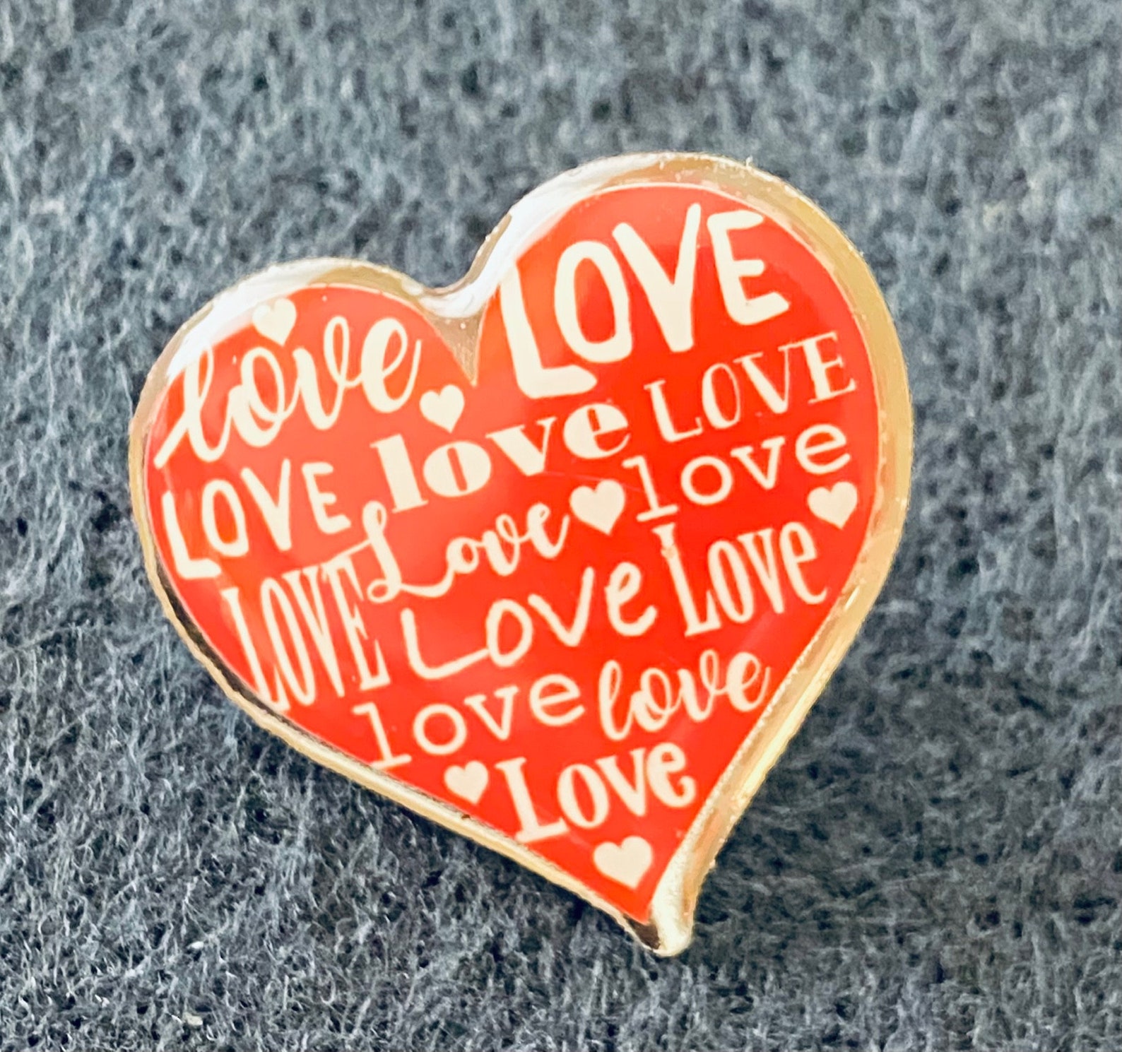 Love love love heart shaped pin Etsy
