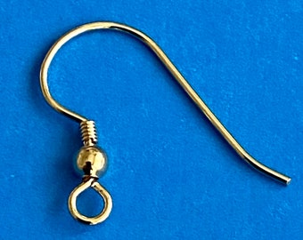 Gold plated 316 Stainless Steel French Ear Hooks 24/50/100 PCS