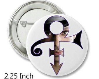 2.25 Inch Pin Back Button - Prince - FREE SHIPPING