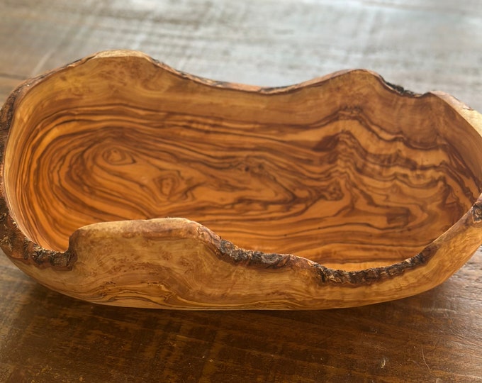 Olive Wood Fruit Bowl, Olive Wood Salad Boat, Olive Wood Bowl, Olive