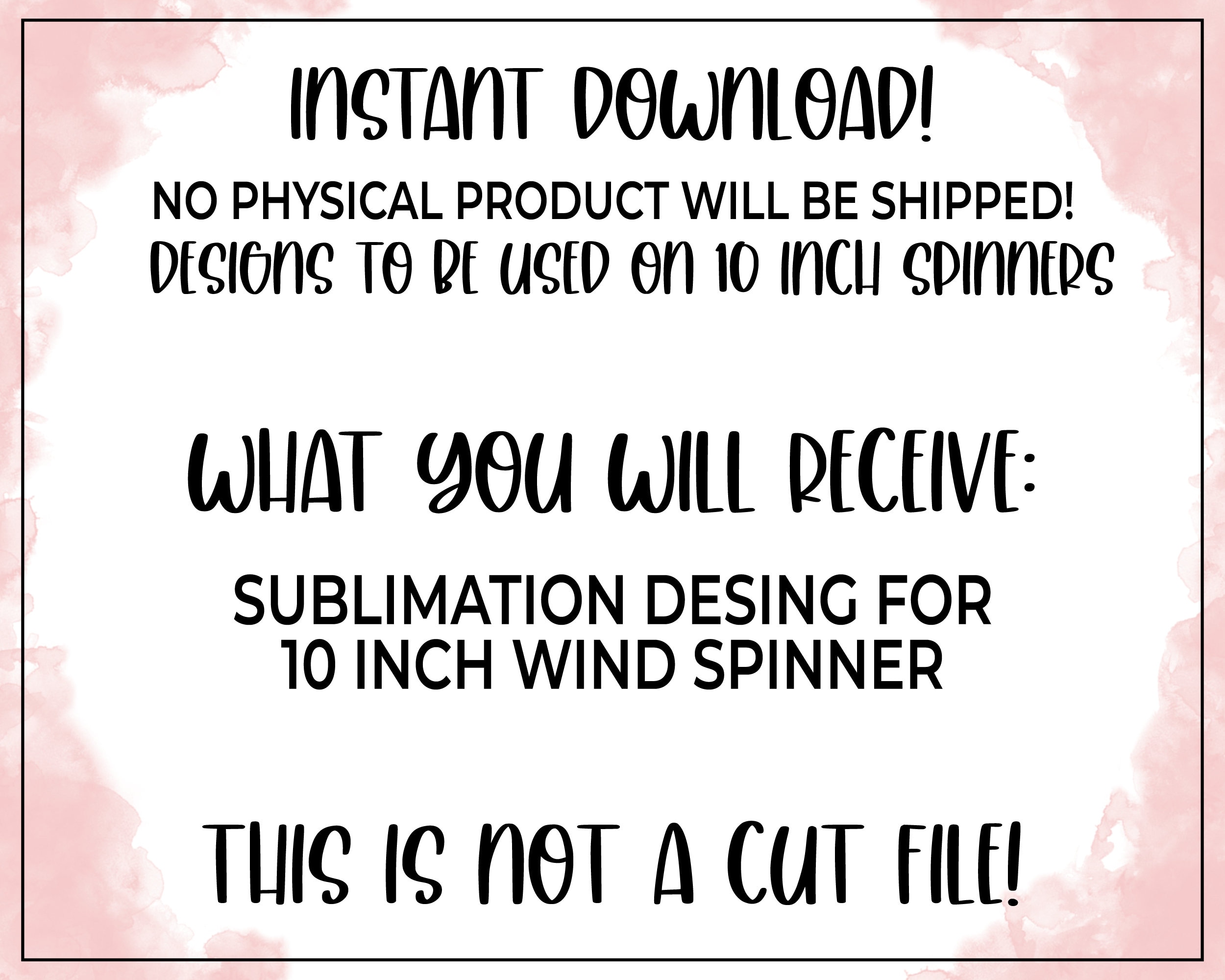 Ladybug Wind Spinner Sublimation Design Digital Download 10 Etsy