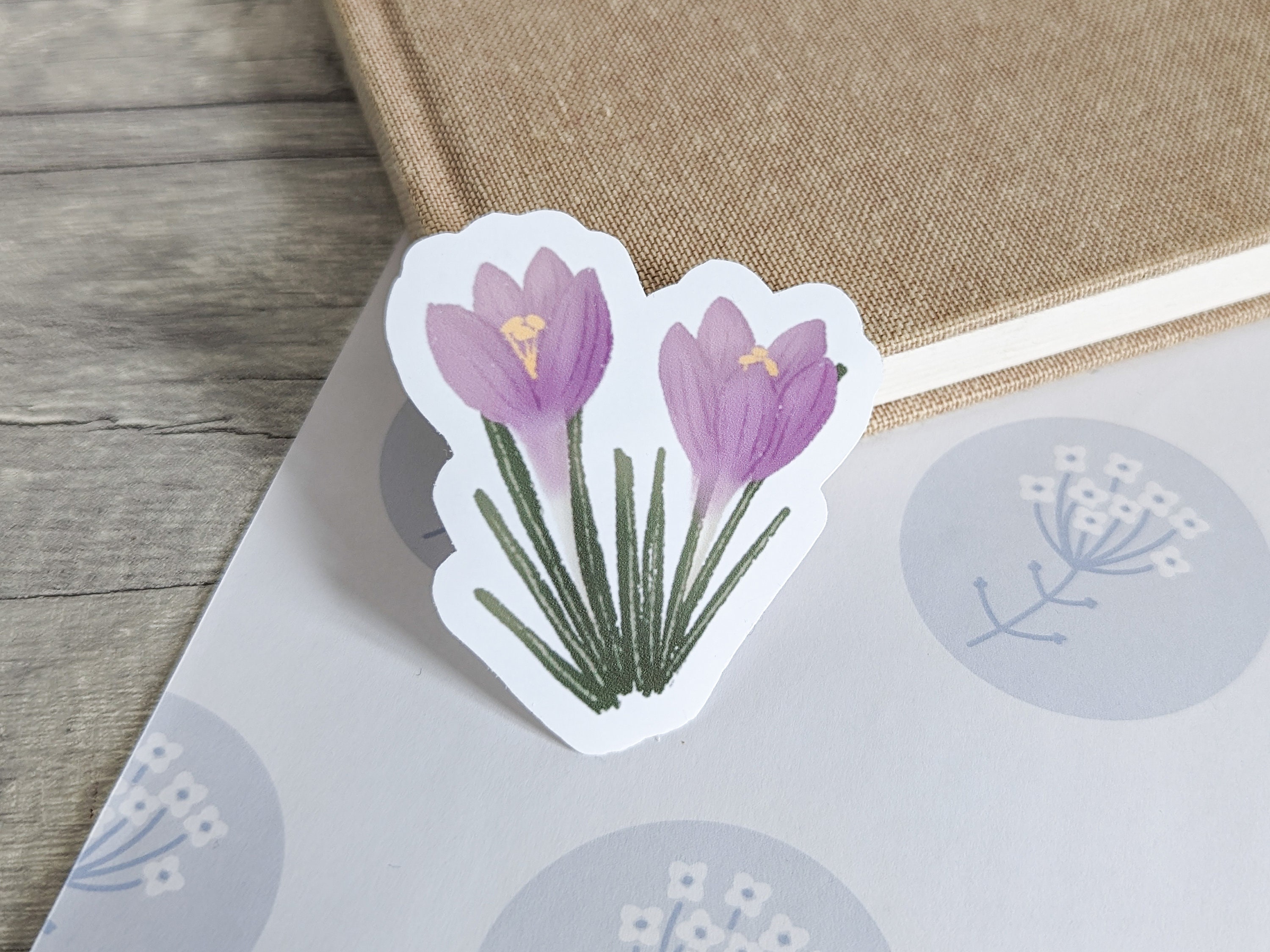 Spring Flower Sticker Pack | Flower Illustrations | Spring Flowers Die ...
