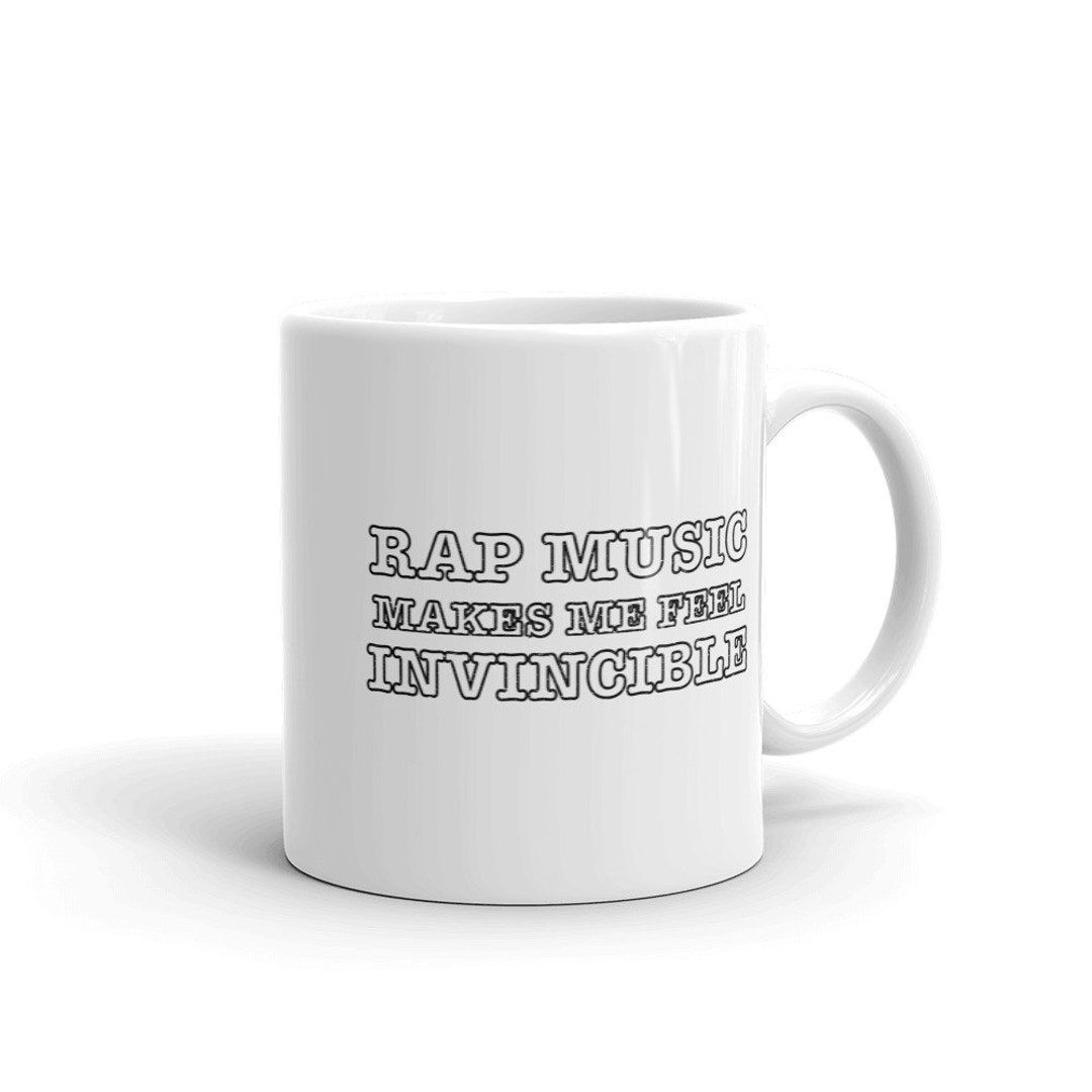 Rapper Coffee Mug, Rap Music Makes Me Feel Invincible - Etsy.de