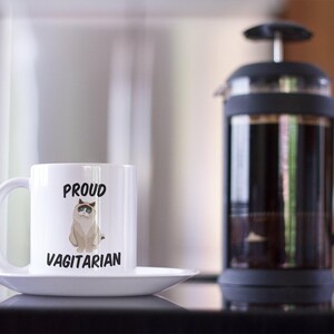 Funny Lesbian Coffee Mug: Proud Vagitarian LGBT Gift image 3