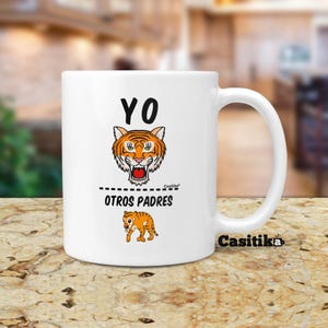 Regalos De Cumpleaños Para Papa. Yo Otros Padres Coffee Mug / Tumbler. Tazas Para El Dia Del Padre Con Diseño De Tigre.