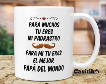 Spanish Stepdad Coffee Mug: Father's Day Gift, Papa de Cumpleanos