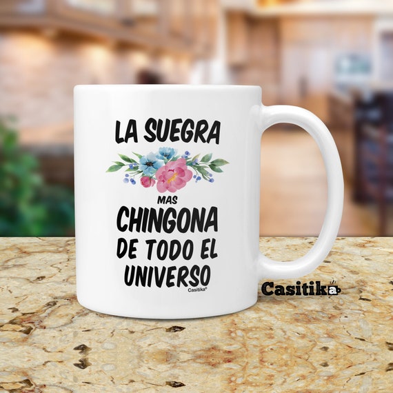 Gifts for Mexican Mother in Law. La Suegra Mas Chingona De Todo El Universo  Coffee Cup Tumbler. Taza De Regalos Para Latina De Cumpleaños. 